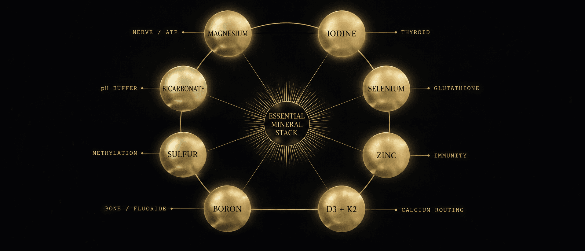 Cintas luminosas de oro áureo de metal líquido fluyendo a través de estrechos canales geométricos tallados en una retícula cristalina de obsidiana pulida, como una vista microscópica del flujo de iones a través de una compuerta de membrana.