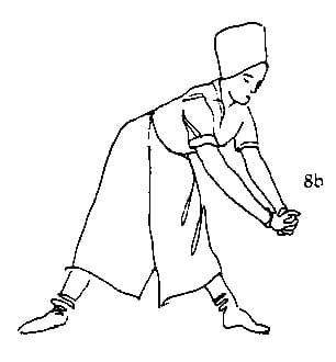 Stand with feet about three feet apart, view 2