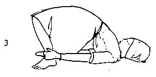 Lie on back