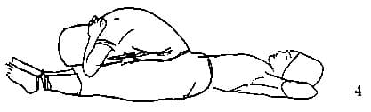 Lie down on back