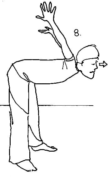 Remain in the same standing position