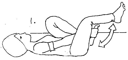 1. Lie flat on the back,