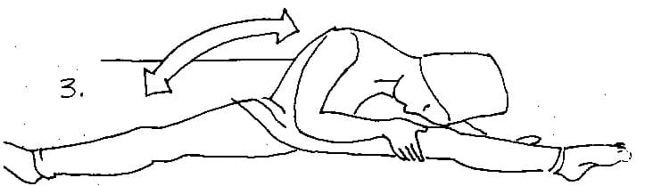 Sit up with the legs out in front