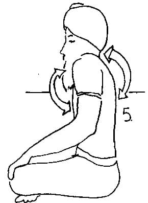 Remain in Easy Pose.