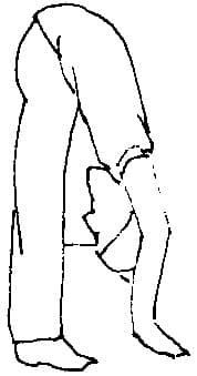 13. Squat down into Frog Pose, view 3
