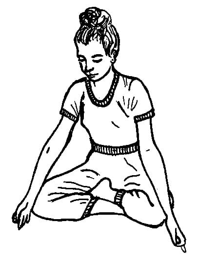9. Sit in Easy Pose with the eyes closed and meditate on a beautiful song