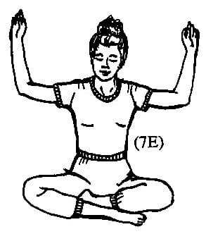 7 E. Sit in Easy Pose.