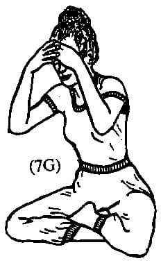 7 G. Remain in Easy Pose.