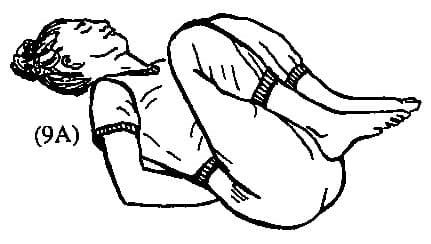 9. Lie down on your back