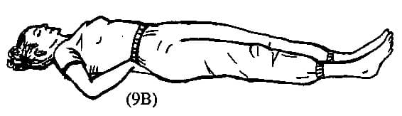 9. Lie down on your back, view 2