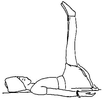 Lie on your back