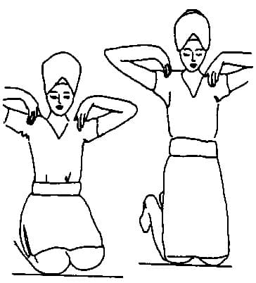 Sit on heels (Vajarasan/Rock Pose)