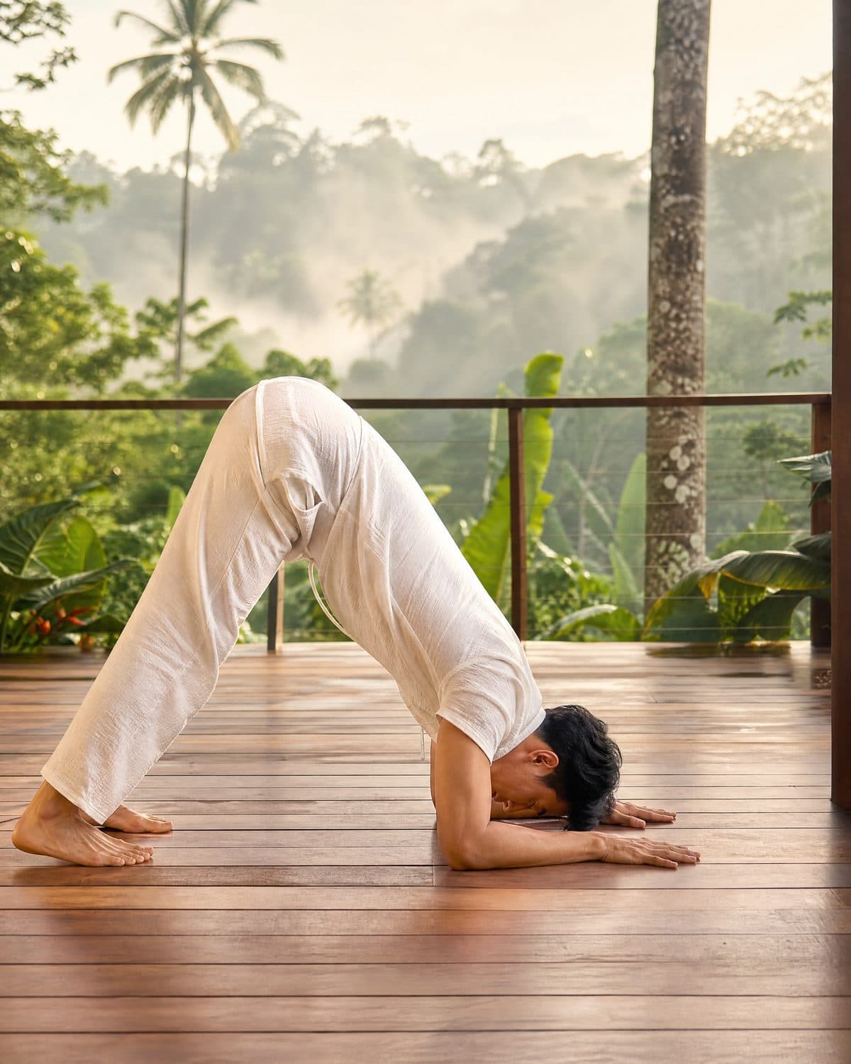 13. Squat down into Frog Pose