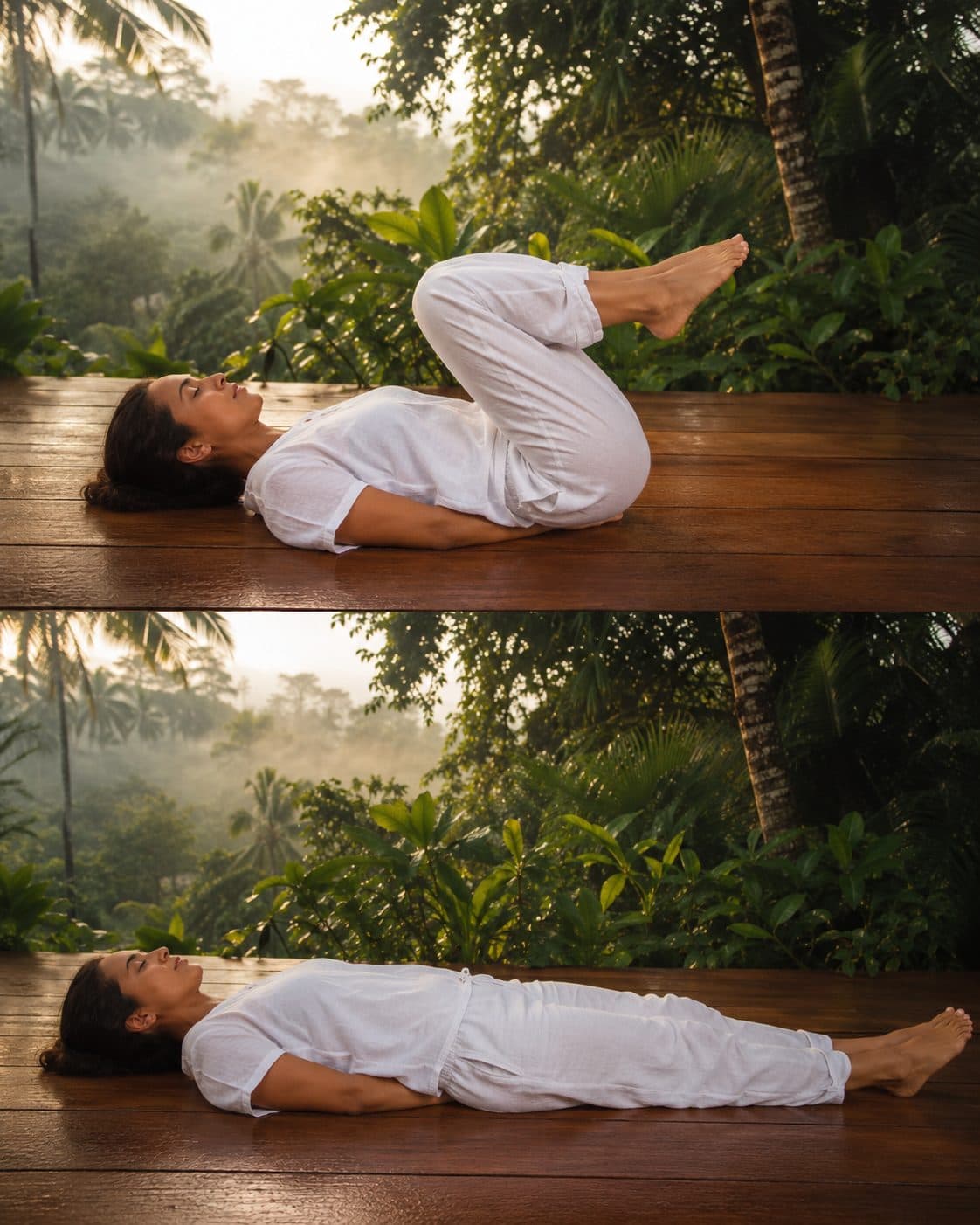 9. Lie down on your back