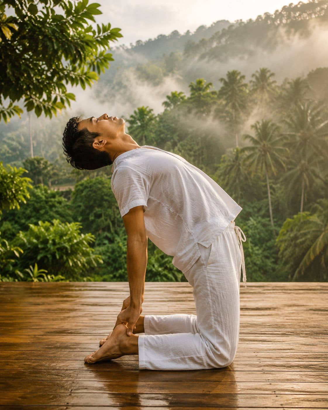 Come into Camel Pose
