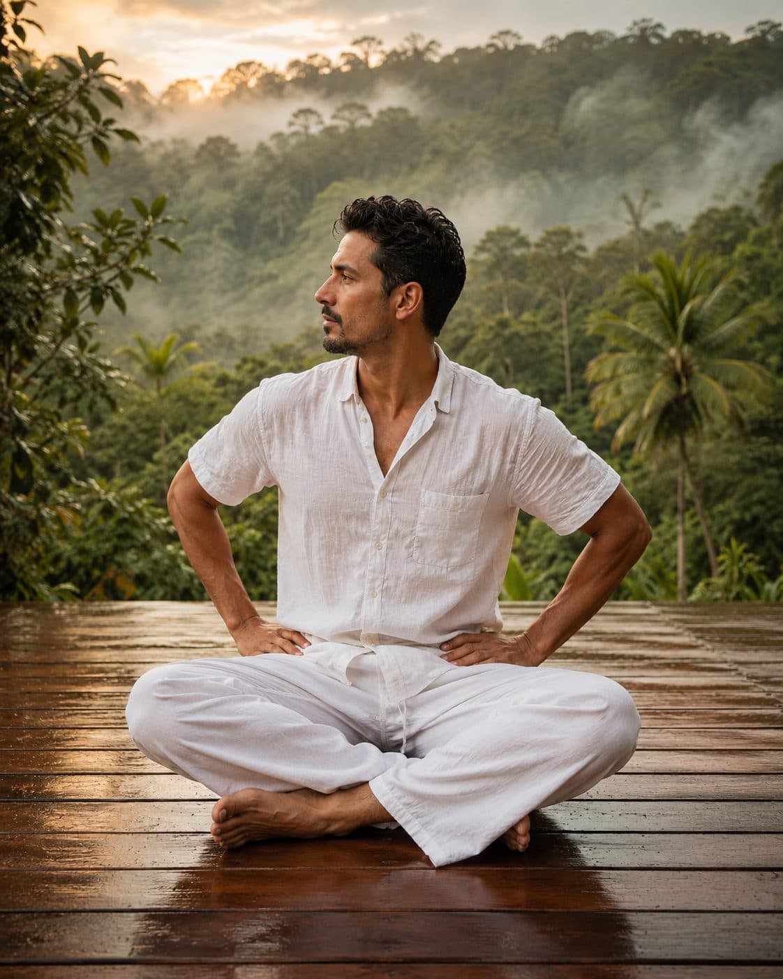 Sit in Easy Pose (Sukhasan)